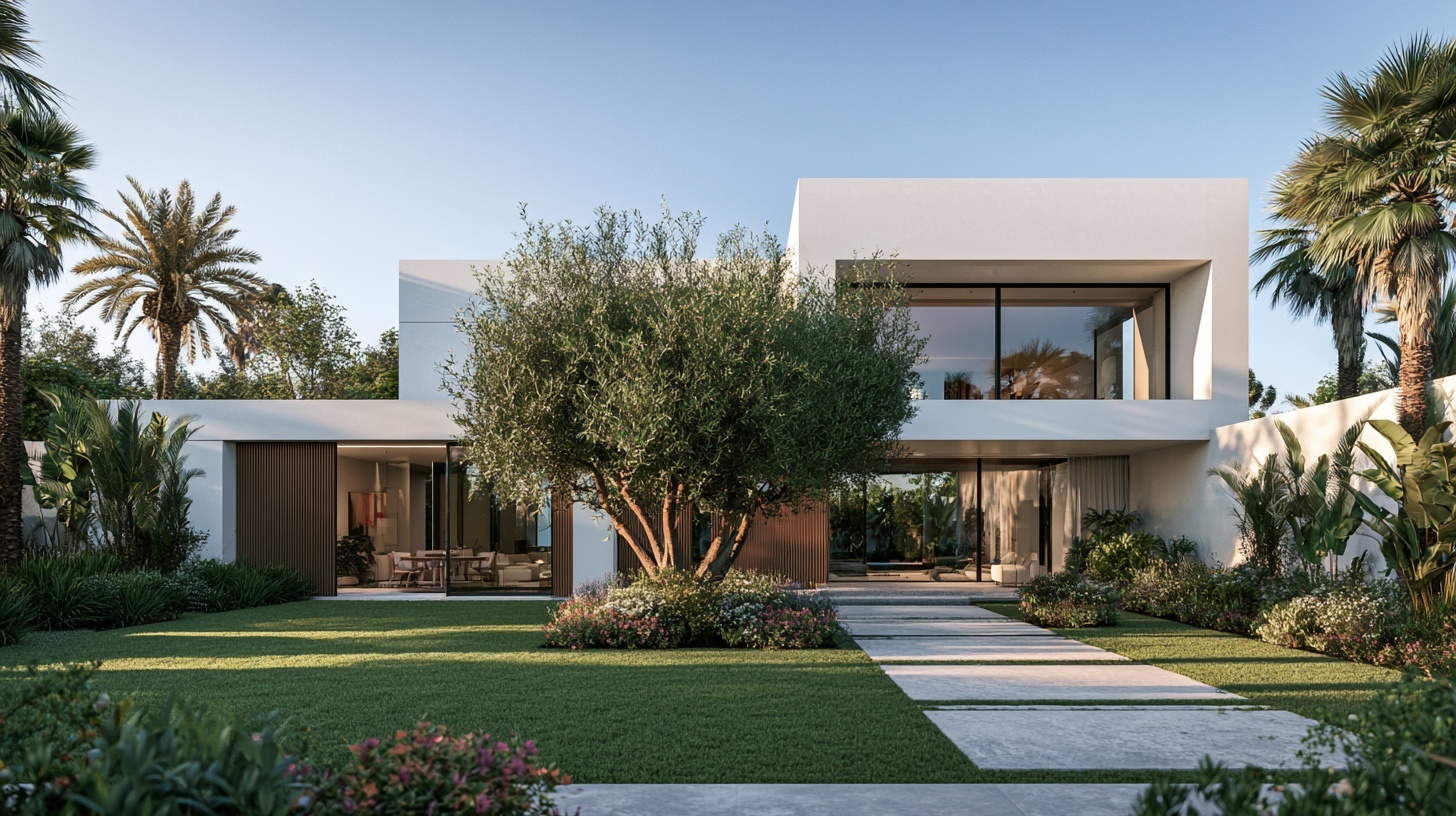 Villa moderne à Casablanca — pelouse réalisée par GreenNova, vue 4