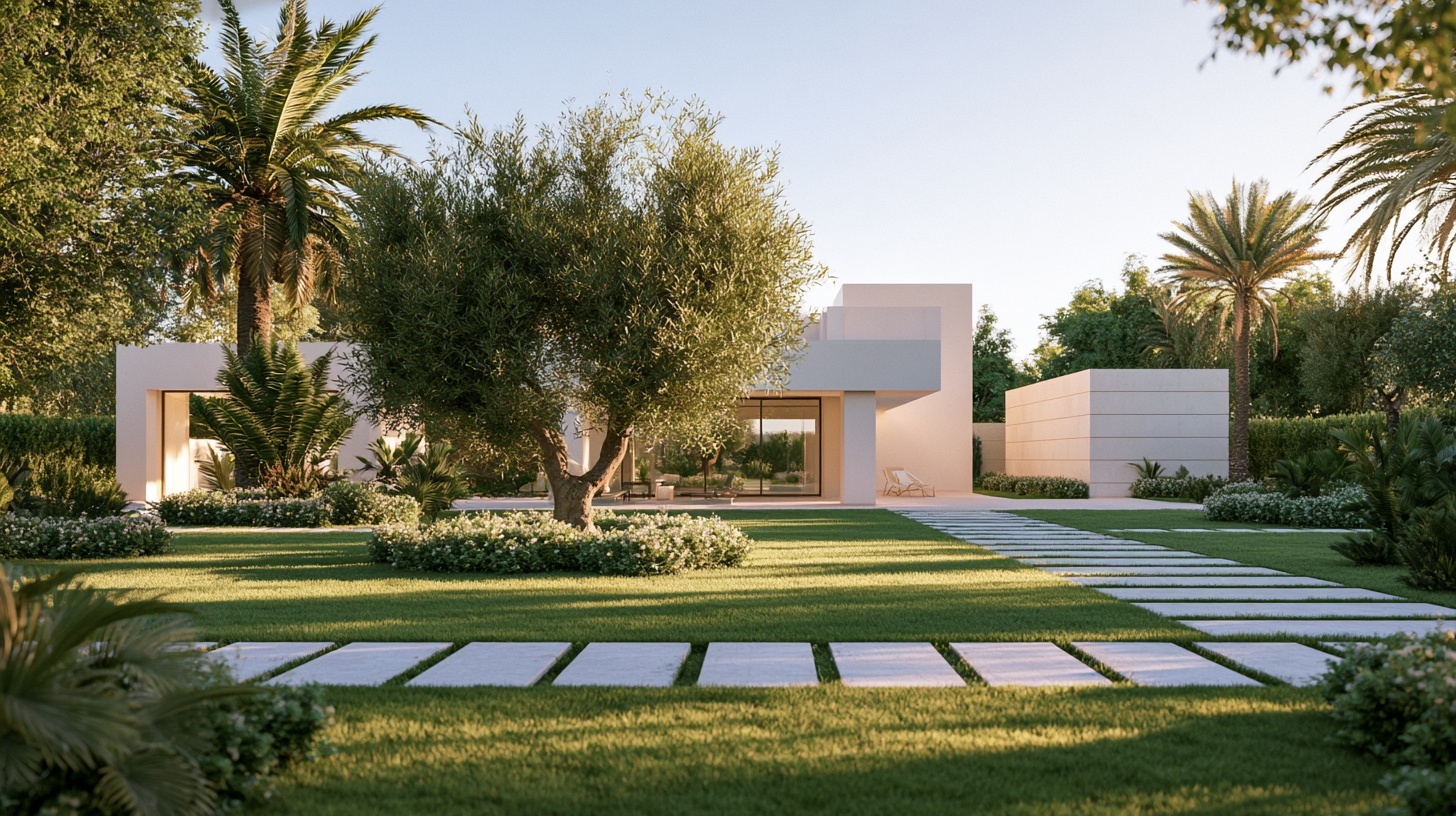 Villa moderne à Casablanca — pelouse réalisée par GreenNova, vue 3